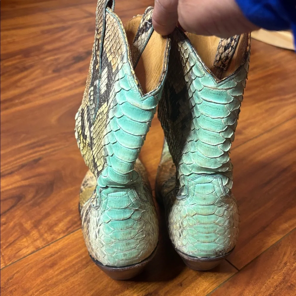 Old Gringo for BOOT STAR Hand Dyed Python Cowboy Boots! - Picture 5 of 12